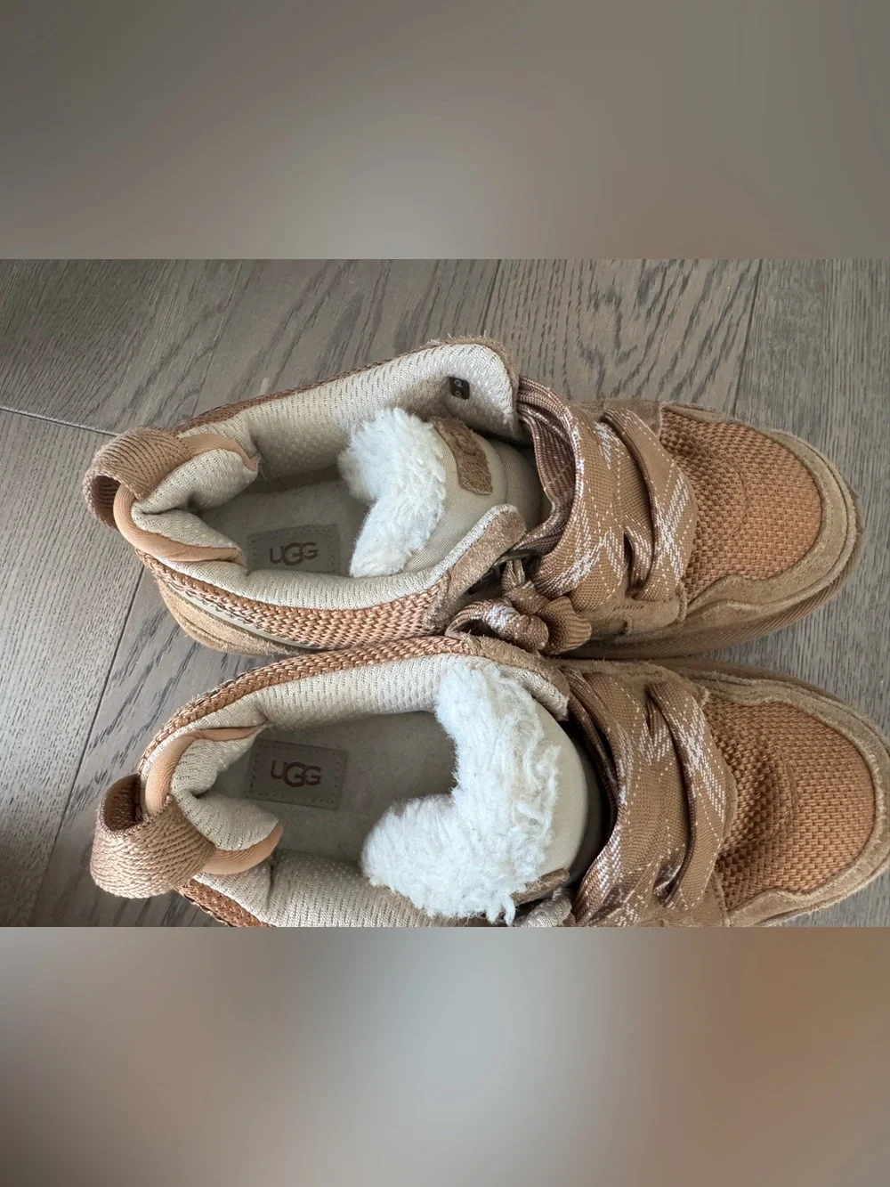 UGG fuzzy boots size 6